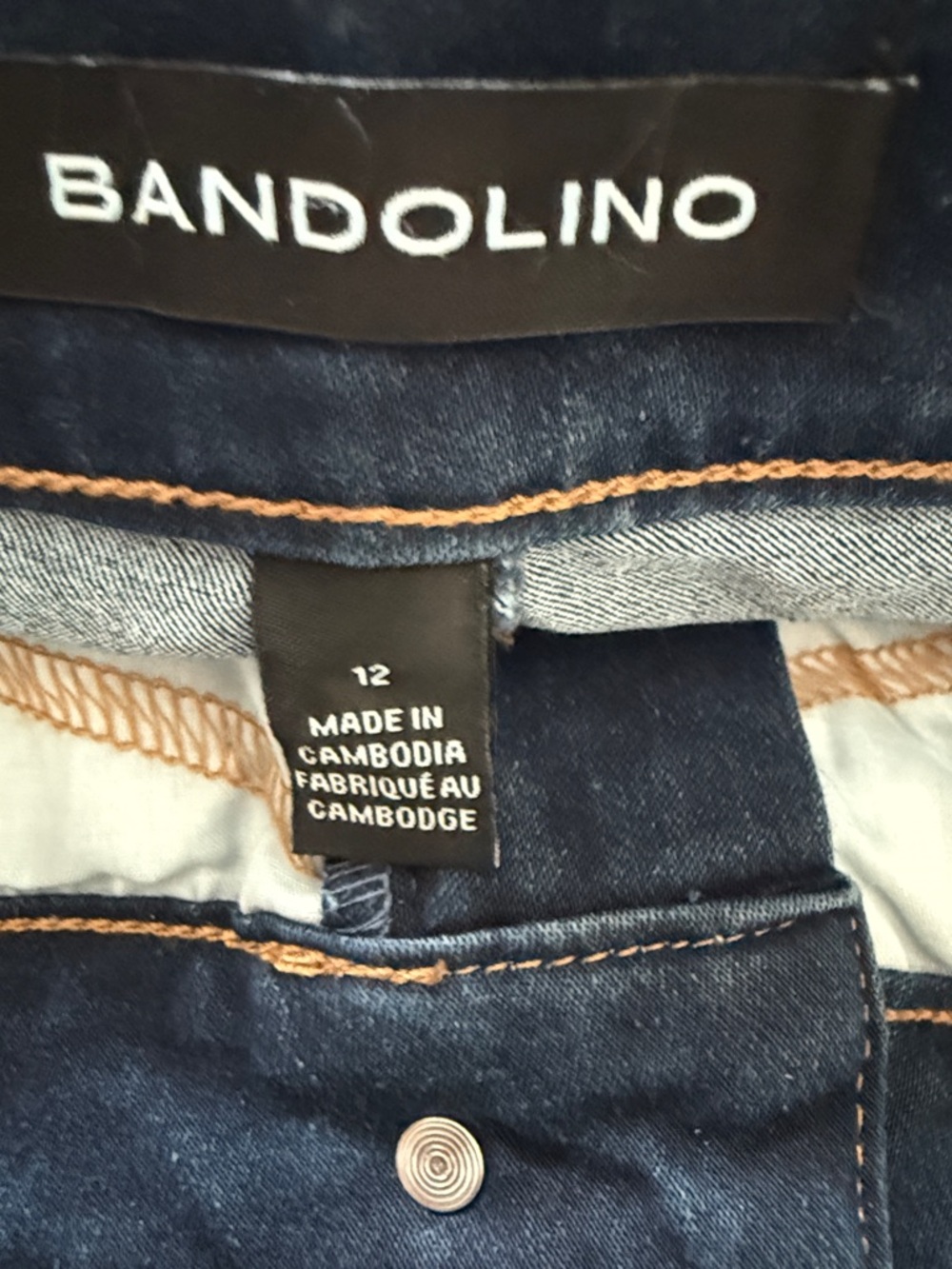 Bandolino Dark Blue Amy Stretch Denim Jeans - Picture 3 of 4